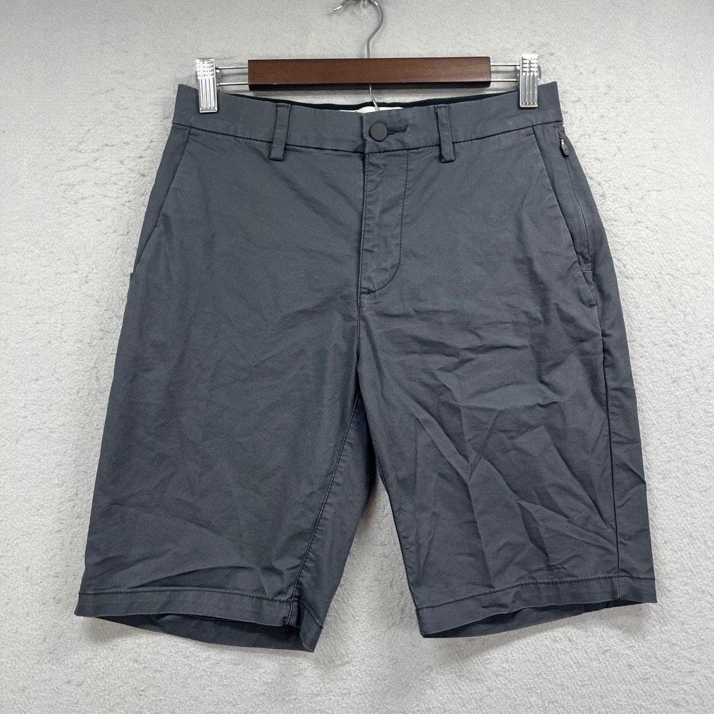 Old Navy Shorts Men 28 Gray Ultimate Tech Slim Built-In Flex Chino Casual Preppy